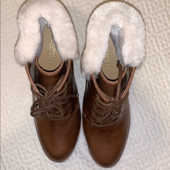 Michael Kors Carrigan Wedge Lace-Up Booties - Picture 8 of 8